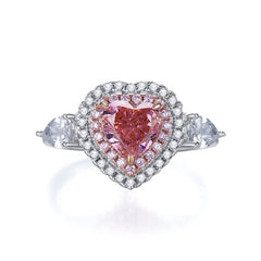 Simple Heart-Shaped Ring for Women's Fashion