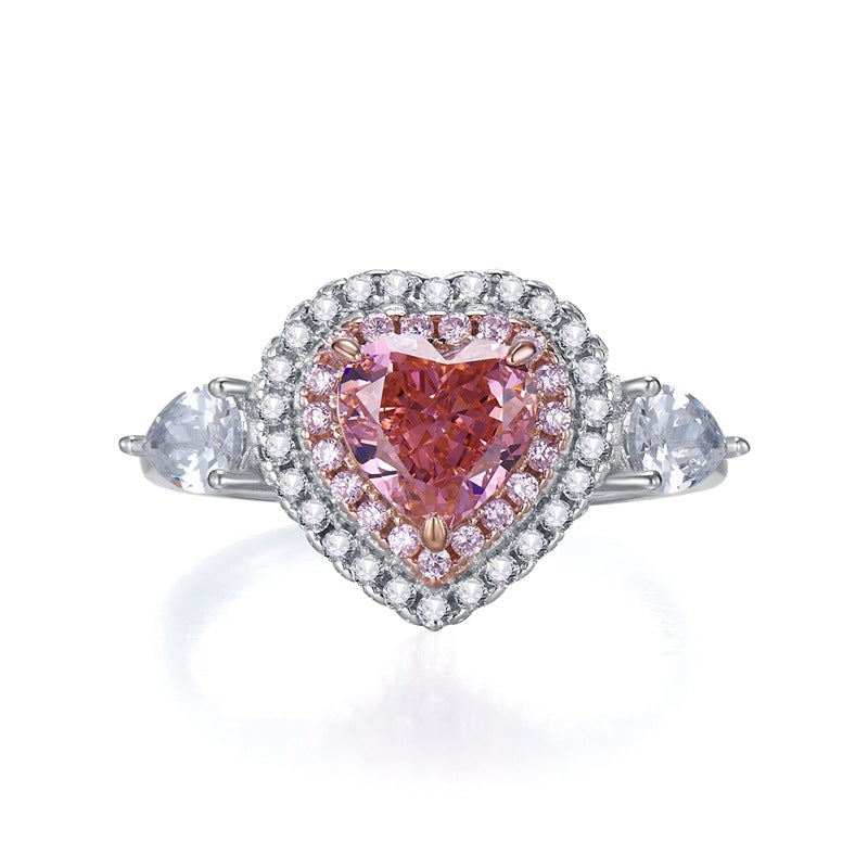 Simple Heart-Shaped Ring for Women's Fashion
