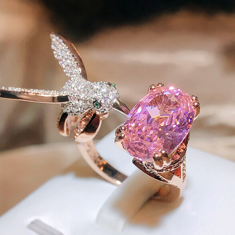 Saint Mary's Hummingbird Ring for Women's Fashion