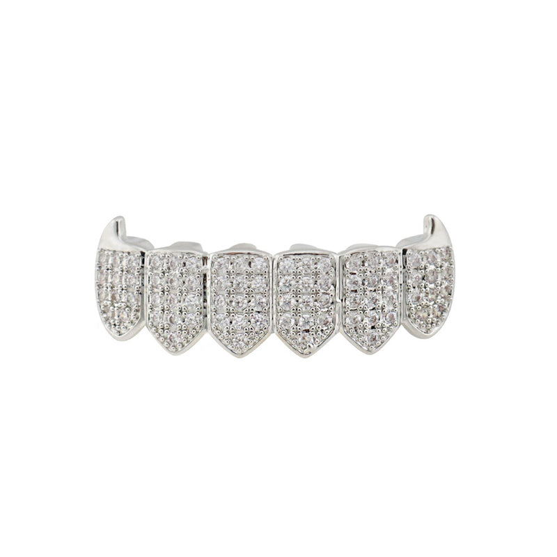 Hip Hop Grillz with Copper and Gold Tooth Decor