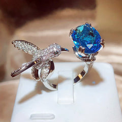 Saint Mary's Hummingbird Ring for Women's Fashion