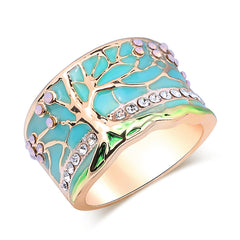 Retro Resin Floral Ring - Creative Women's Jewelry