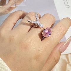 Saint Mary's Hummingbird Ring for Women's Fashion