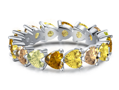Sterling Silver Zircon Ring for Women's Fashion