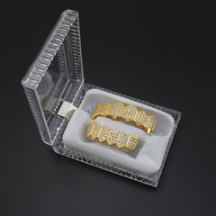 Hip Hop Grillz with Copper and Gold Tooth Decor